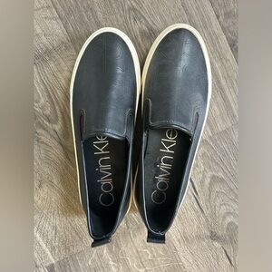 Size 6 Calvin Klein slip-on sneakers